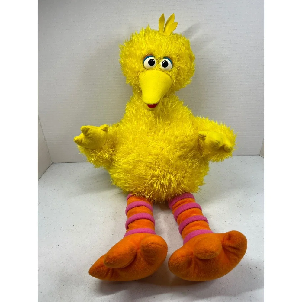 Sesame Street Big Bird Plush Stuffed Animal Yellow Shaggy 21